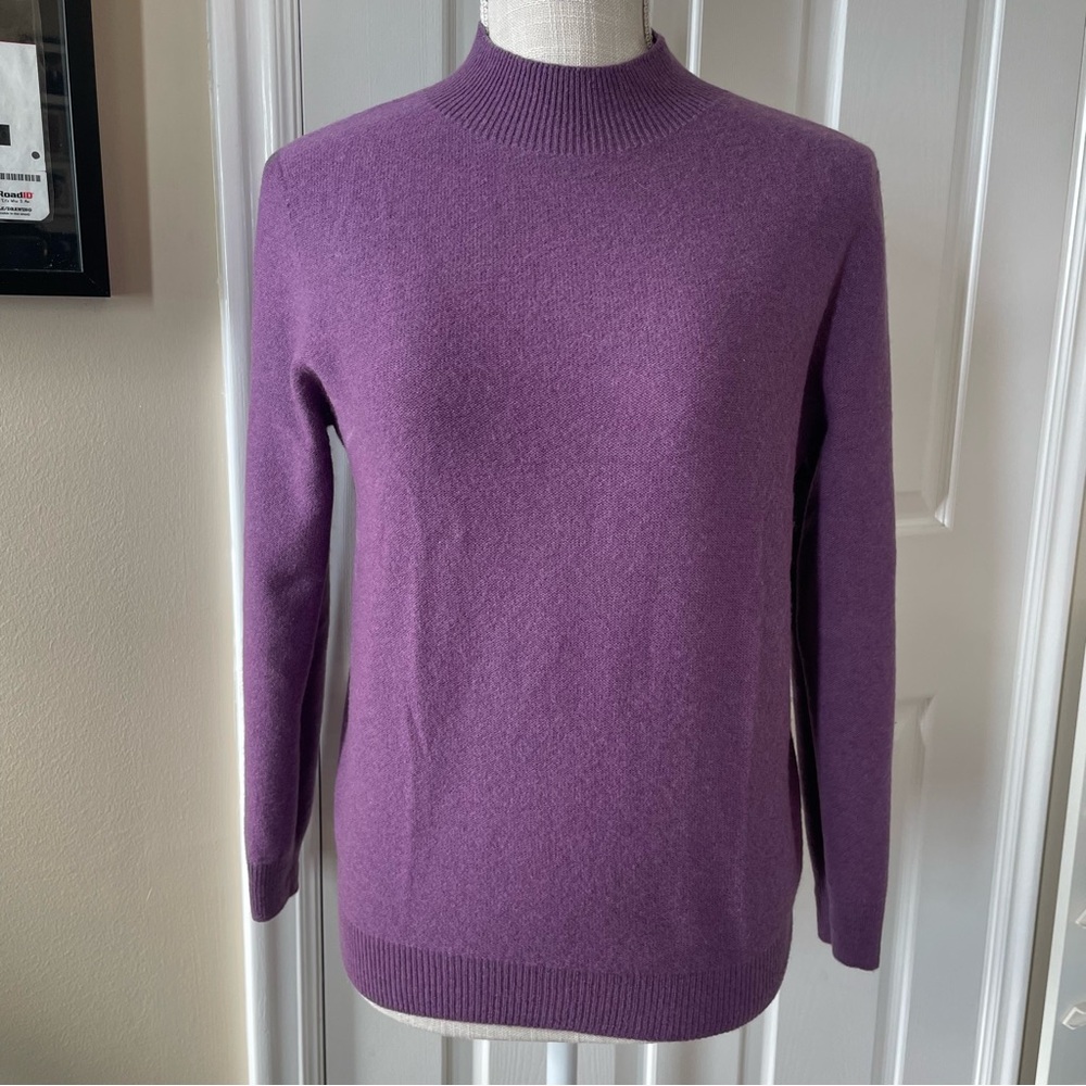 New Purple Women's 100% Wool Sweater (Size M) - Picture 4 of 8